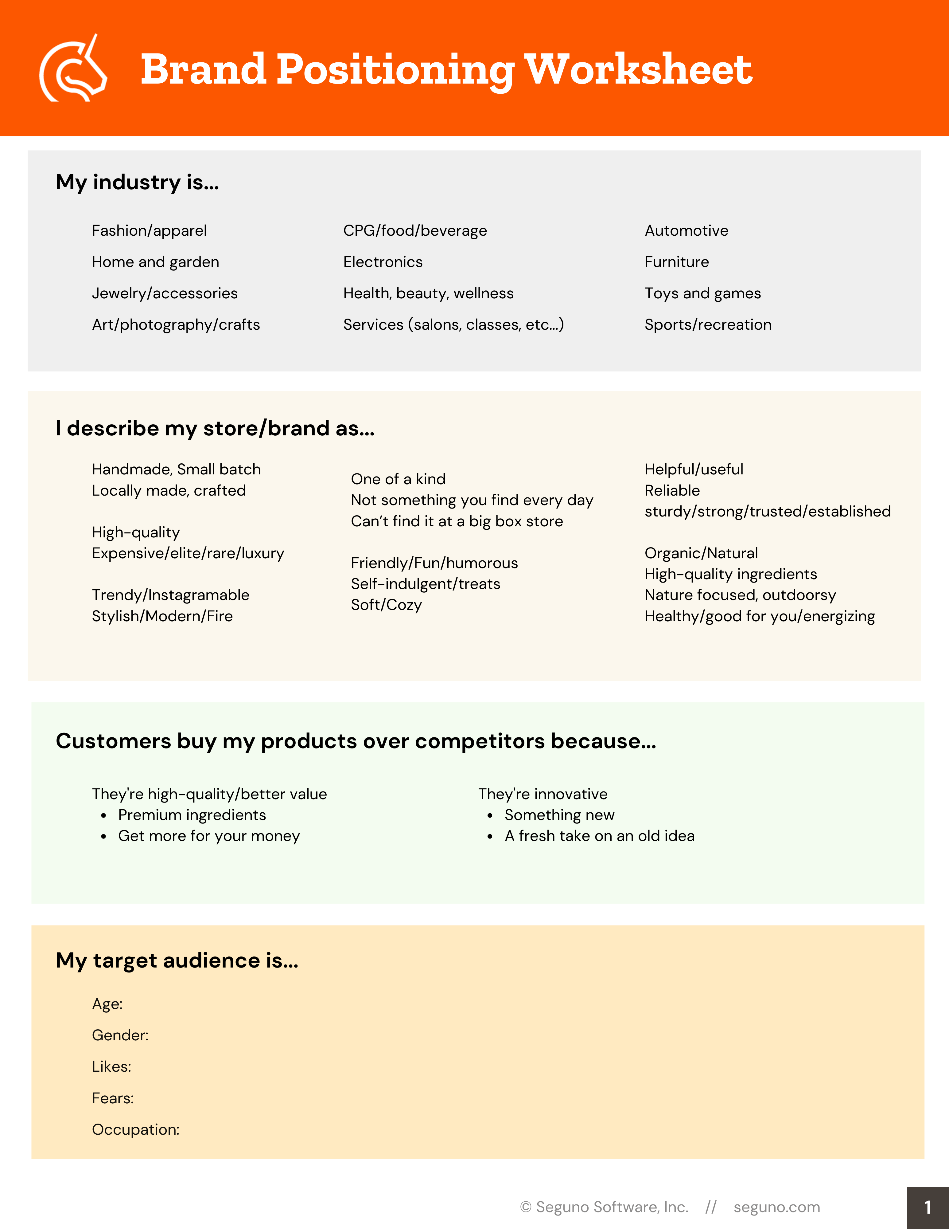 How to define your unique selling proposition The Seguno Blog